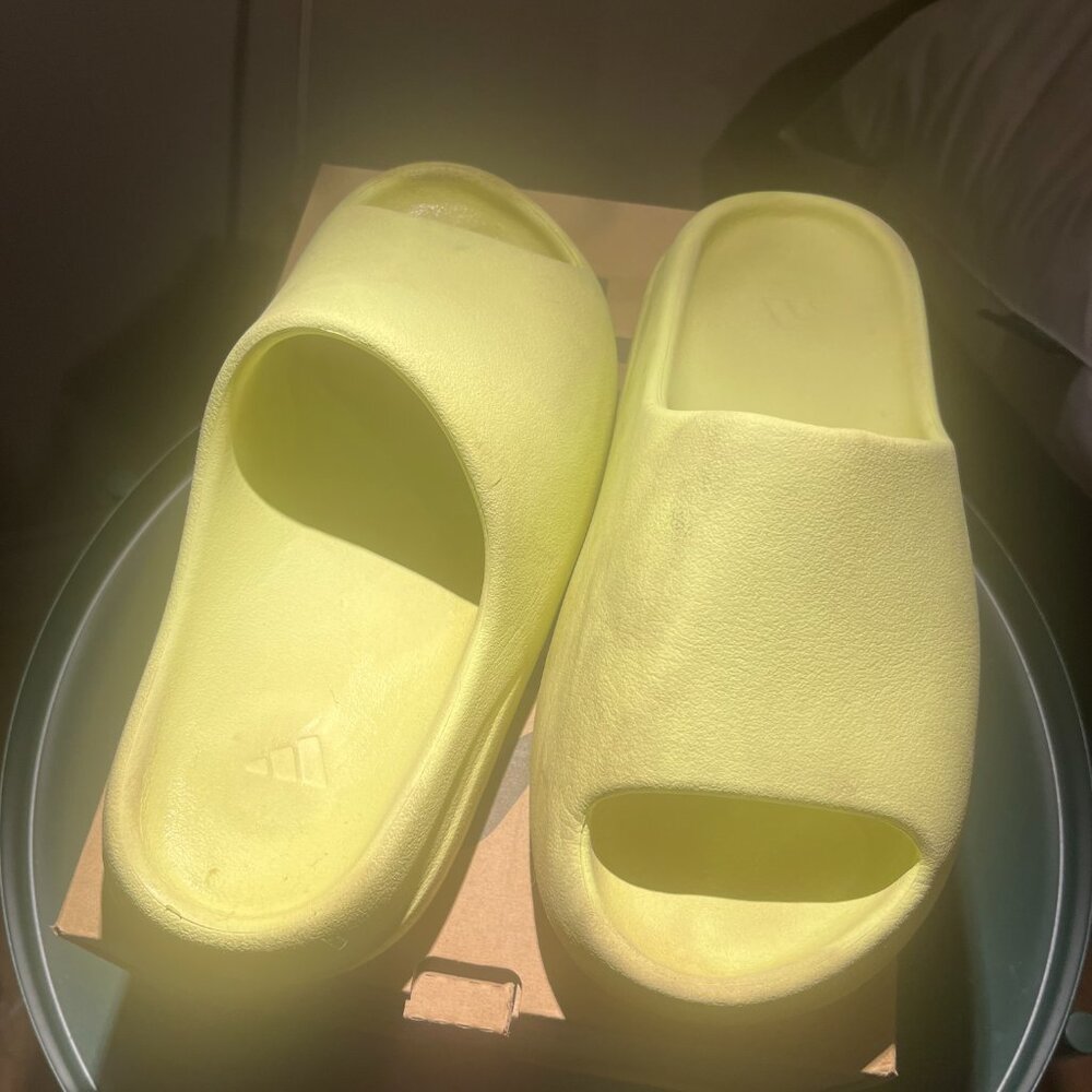 yeezy slides neon